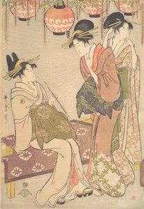 Trois courtisanes, fin XVIIIe-début XIXe siècle - Kitagawa Utamaro
