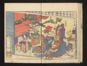 Préparatifs des festivités - Kitagawa Utamaro