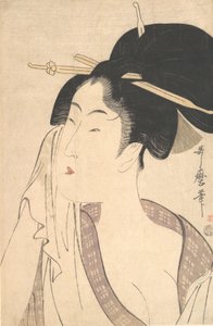 Femme se relaxant après son bain, années 1790