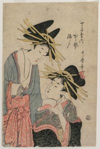Les courtisanes Karagoto et Nishikido de Chojiya - Kitagawa Utamaro II