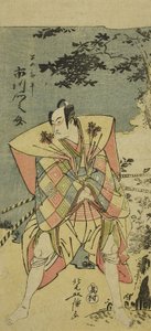 Ichikawa Monnosuke II en Haya no Kanpei dans Chushingura Nagori no Kura - Kitao Masanobu