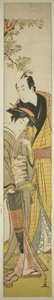 Jeune couple sous un cerisier - Kitao Masanobu