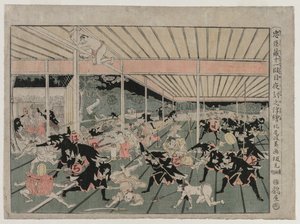 Chushingura : Acte XI de la série Images en perspective pour La Maison du Trésor de la Loyauté - Kitao Masayoshi