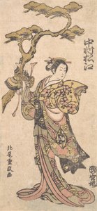 Un acteur célèbre des rôles féminins, vers 1764 - Kitao Shigemasa