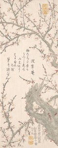 Prunier en fleur, 1813 - Kitao Shigemasa