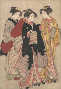 Deux geishas en promenade, 1739-1820
