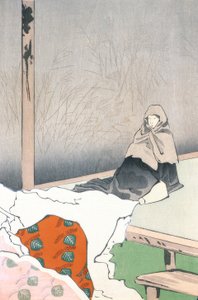 La danseuse Hotoke Gozen à Gioji - Kiyochika Kobayashi