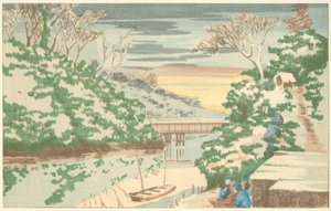 Neige à Ochanomizu - Kiyochika Kobayashi