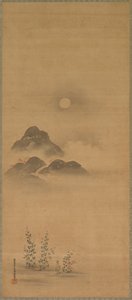 Minamoto no Nakakuni rend visite à Lady Kogō - Kiyohara Yukinobu