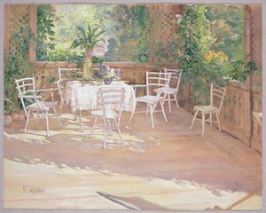 Vue de la véranda - Klara Zeidler