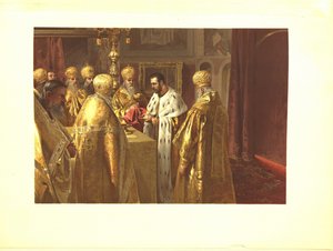 La cérémonie de couronnement de Nicolas II. L