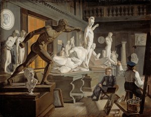 Norwegian Bokmål :  Fra Kunstakademiet i København Scène de l