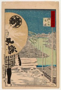 Fukagawa Kiba, de la série Cent vues de Musashi, 1884 - Kobayashi Kiyochika