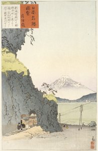 Col de Satta sur le Tōkaidō - Kobayashi Kiyochika