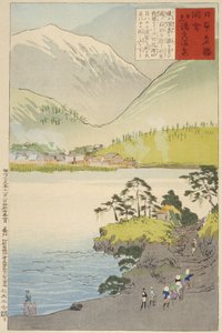 La source sulfureuse de Yumoto, à Nikkō - Kobayashi Kiyochika
