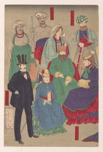 Représentation des costumes de tous les pays - Kobayashi Kiyochika