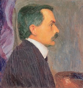 Selbstportrait - Self-portrait … (oil on canvas) - Koloman Moser