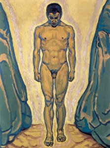 Standing young man - Jeune homme debout ... (huile sur toile) - Koloman Moser