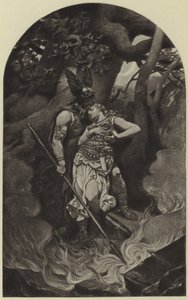 Adieu de Wotan à Brunhild (photogravure) - Konrad Dielitz