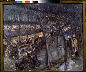 Paris, Cafe de la paix dans le 9eme arrondissement - Konstantin Alekseevich Korovin