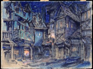 Projet de décor pour le ballet Esmeralda de Anton Simon