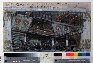 Projet de décor pour le ballet Le Poisson Doré de Ludwig Minkus - Konstantin Alekseevich Korovin