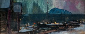 Les aurores boréales en Norvège, 1902 - Konstantin Alekseevich Korovin