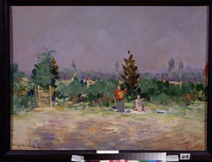 Une chaude journée près de Moscou - Konstantin Alekseevich Korovin
