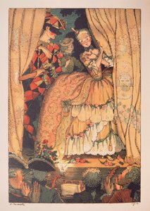 Illustration pour "Le Livre de la Marquise" de Franz Blei - Konstantin Andreevic Somov