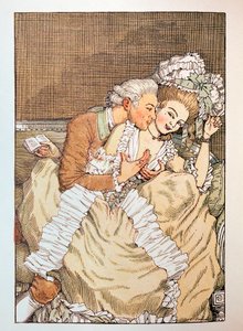 Illustration pour "Le Livre de la Marquise" de Franz Blei - Konstantin Andreevic Somov