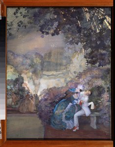 Pierrot et une femme - Konstantin Andreevic Somov