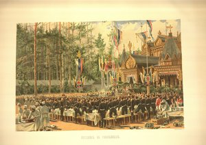 Le festin du couronnement à Sokolniki du Couronnement Album, 1883 - Konstantin Apollonovich Savitsky