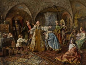 Colin-maillard - Konstantin Egorovich Makovsky