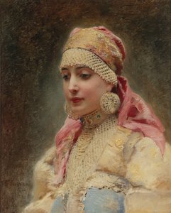 Femme de boyard - Konstantin Egorovich Makovsky