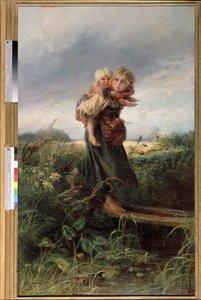 Enfants fuyant l