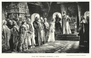 Ivan le Terrible choisissant une épouse (gravure) - Konstantin Egorovich Makovsky