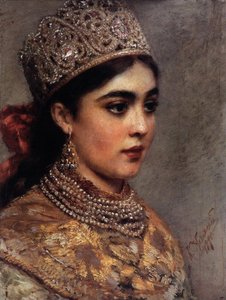 La femme Boyar - Konstantin Egorovich Makovsky