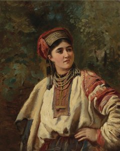 Konstantin Makovsky - Femme en costume national - Konstantin Makovsky
