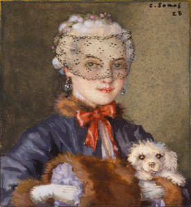 Dame avec un chien, 1928 - Konstantin Somov