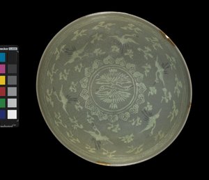 Bol avec grues et nuages, vers 1150-1200 - Korean School