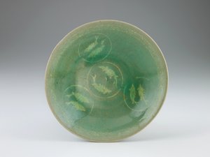 Bol avec décoration incrustée de poissons par paires, seconde moitié du 12ème siècle - Korean School