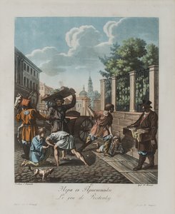 Le jeu de Pristenok, vers 1812 - Korneev