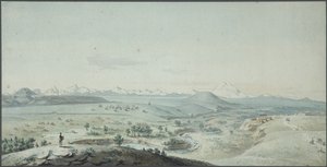 Vue de la forteresse de Konstantinogorsk depuis la montagne Mashuk, 1805 - Korneev