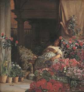 Une Vendeuse de Fleurs Florentine