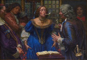 La reine Christine de Suède au Palazzo Corsini, 1908 - Kristian Zahrtmann