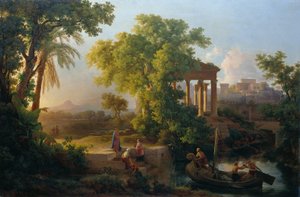 Paysage avec la vocation de Saint Pierre - Károly Markó d. Ä.