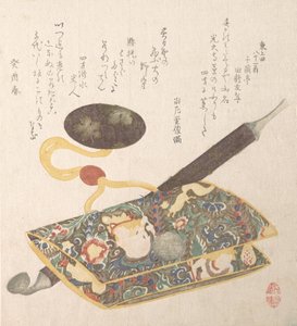 Pochette à tabac et pipe - Kubo Shunman