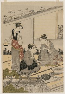 Femmes dans une maison de thé, fin des années 1780