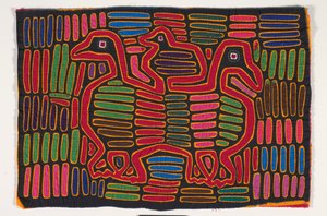 Panneau de chemise (mola) (coton appliqué) - Kuna Indian Culture