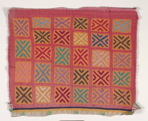 Panneau de chemise (mola) (coton appliqué) - Kuna Indian Culture